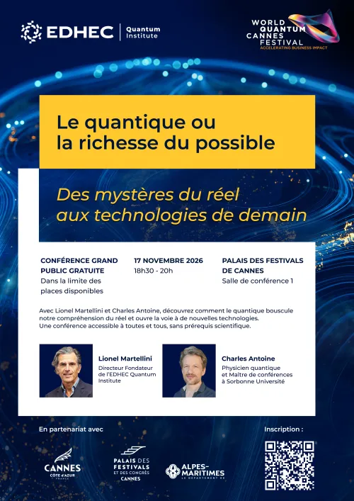 Affiche conférence grand public le quantique ou la richesse du possible