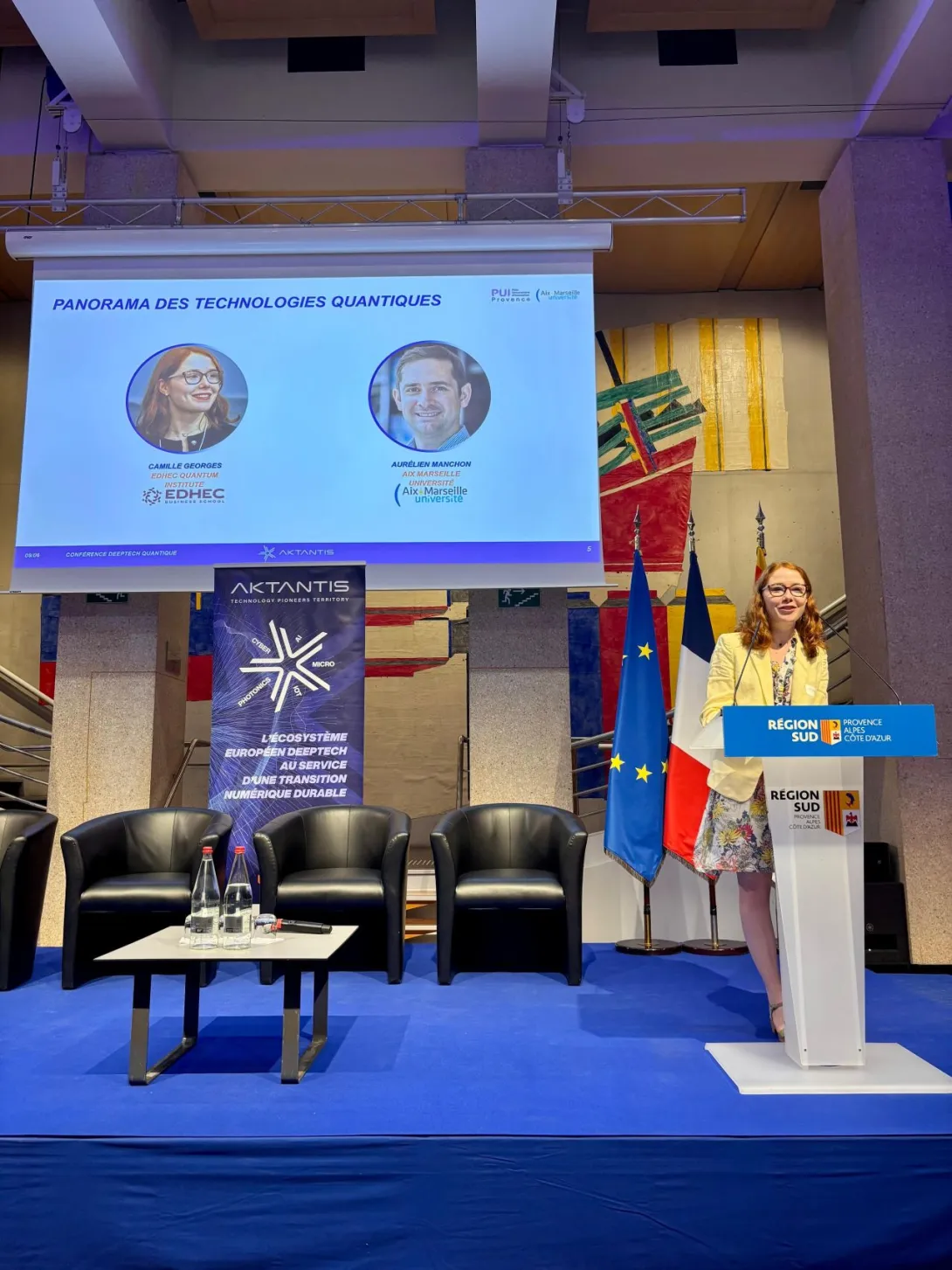 Camille Georges from EDHEC Quantum Institute at the Conférence Deeptech Quantique 